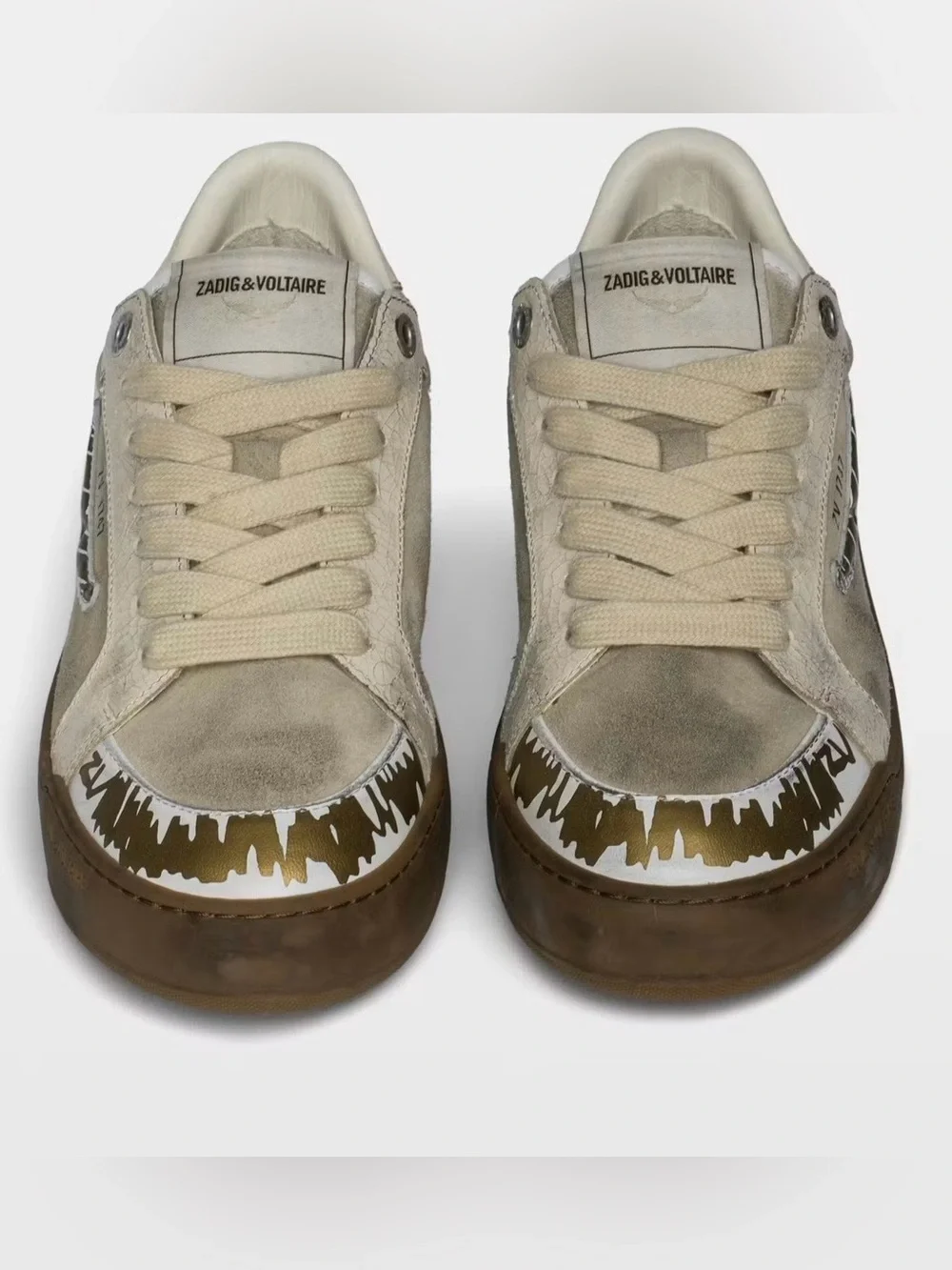 Zadig & Voltaire Basses Fly Wings Cracked • Sneakers Women’s Size 37